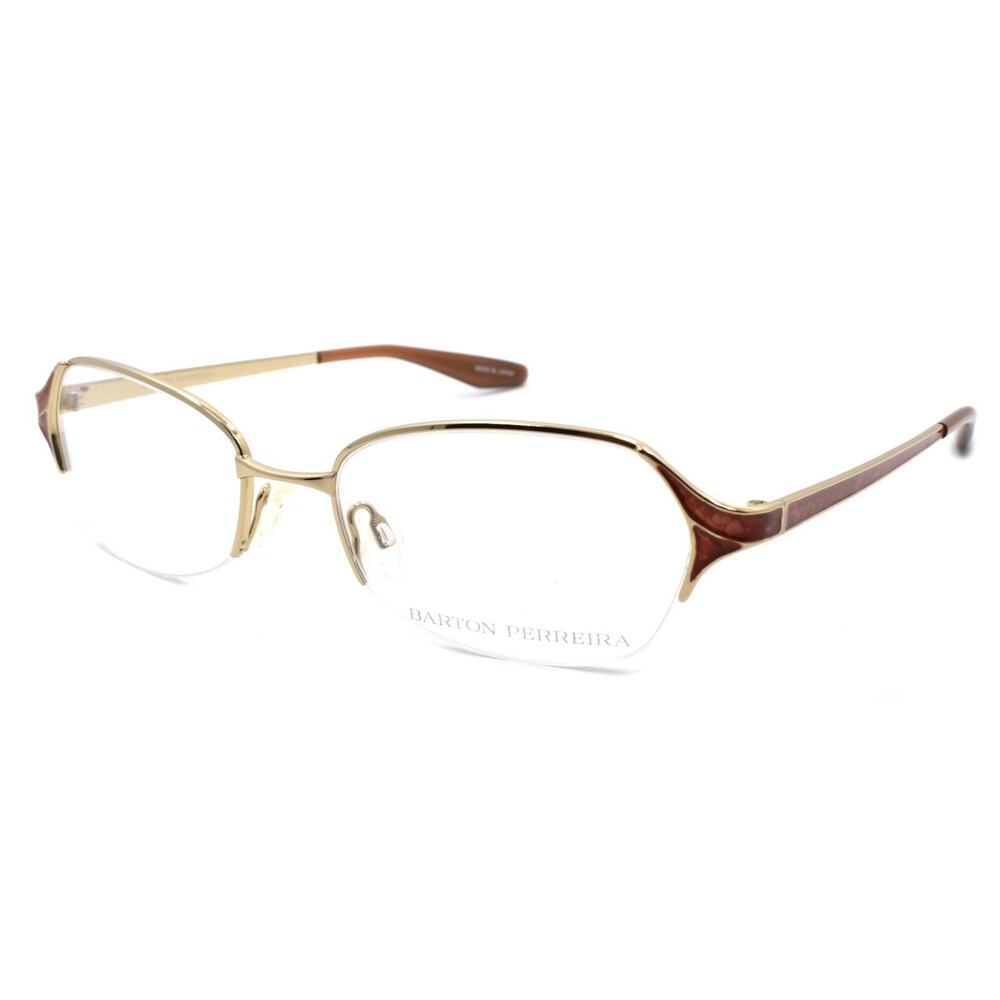 Barton Perreira Valera Women's Eyeglasses Frames 50-18-135 Rust Snake / Gold